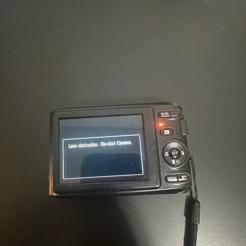 Kodak Metallic Red Digital Camera W/ LENS ERROR